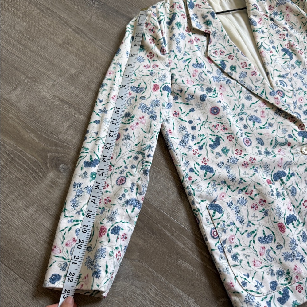 Vintage Talbots Floral Patterned Blazer-Size 4 - Picture 9 of 14